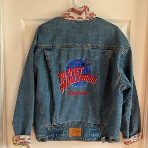 Vintage 90’s Planet Hollywood Denim Jacket